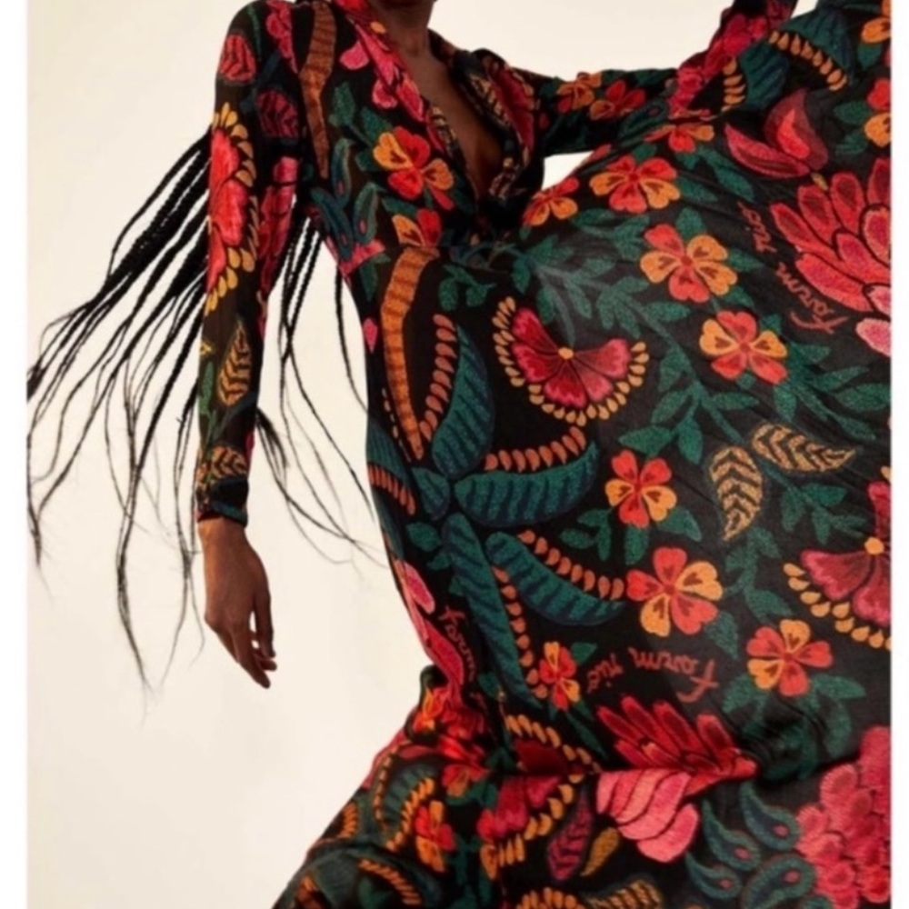 Farm Rio Long sleeve Maxi Dress!!